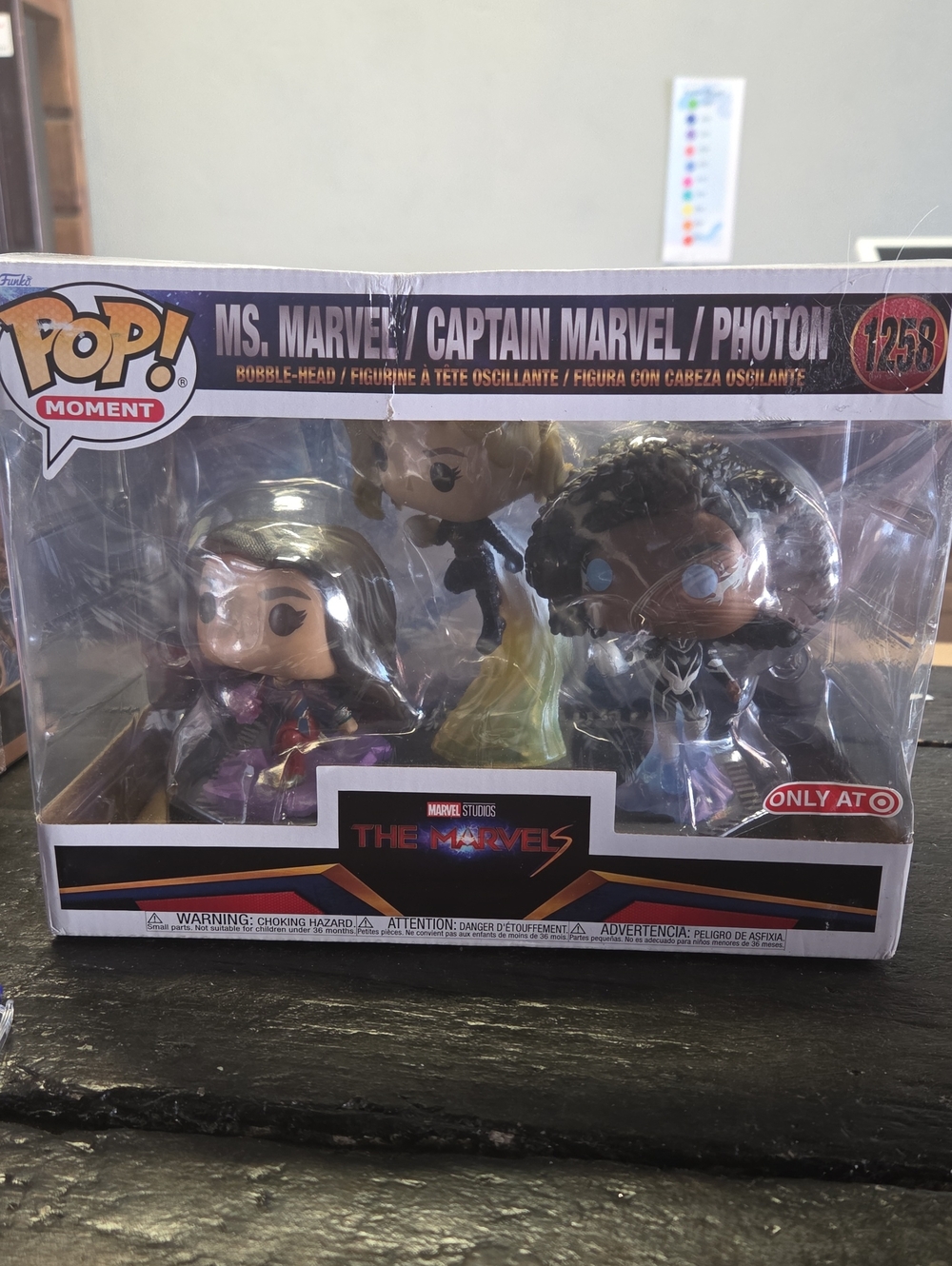 POP MOMENT MS.MARVEL CAPTAIN MARVEL AND PHOTON FIGURINES